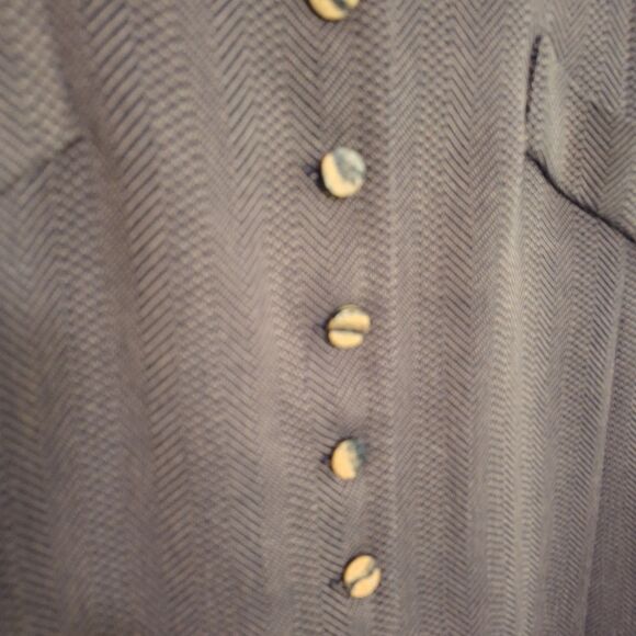 A Vintage Worthington Women's Maxi Dress Herringbone Sleeveless Academia Size 14 - Picture 2 of 9